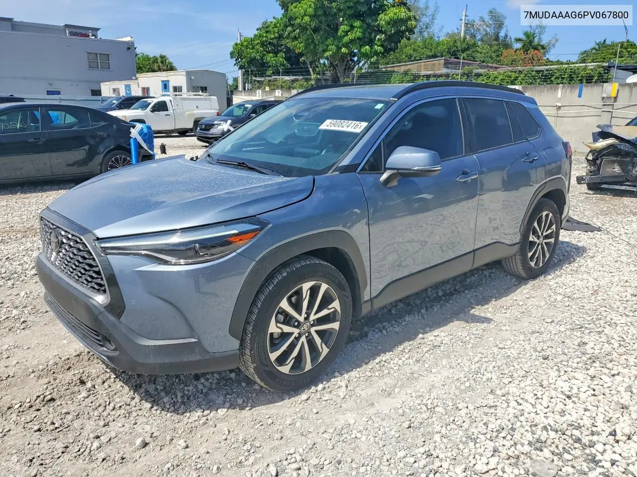 2023 Toyota Corolla Cross Xle VIN: 7MUDAAAG6PV067800 Lot: 59082416