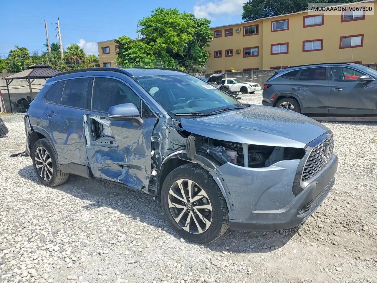 2023 Toyota Corolla Cross Xle VIN: 7MUDAAAG6PV067800 Lot: 59082416