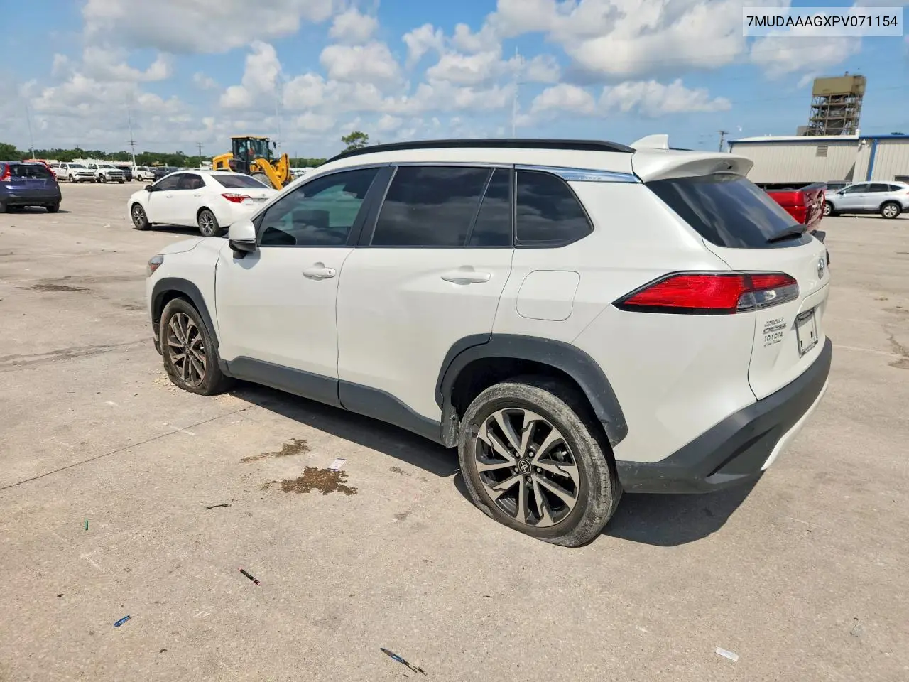 2023 Toyota Corolla Cross Xle VIN: 7MUDAAAGXPV071154 Lot: 59130336