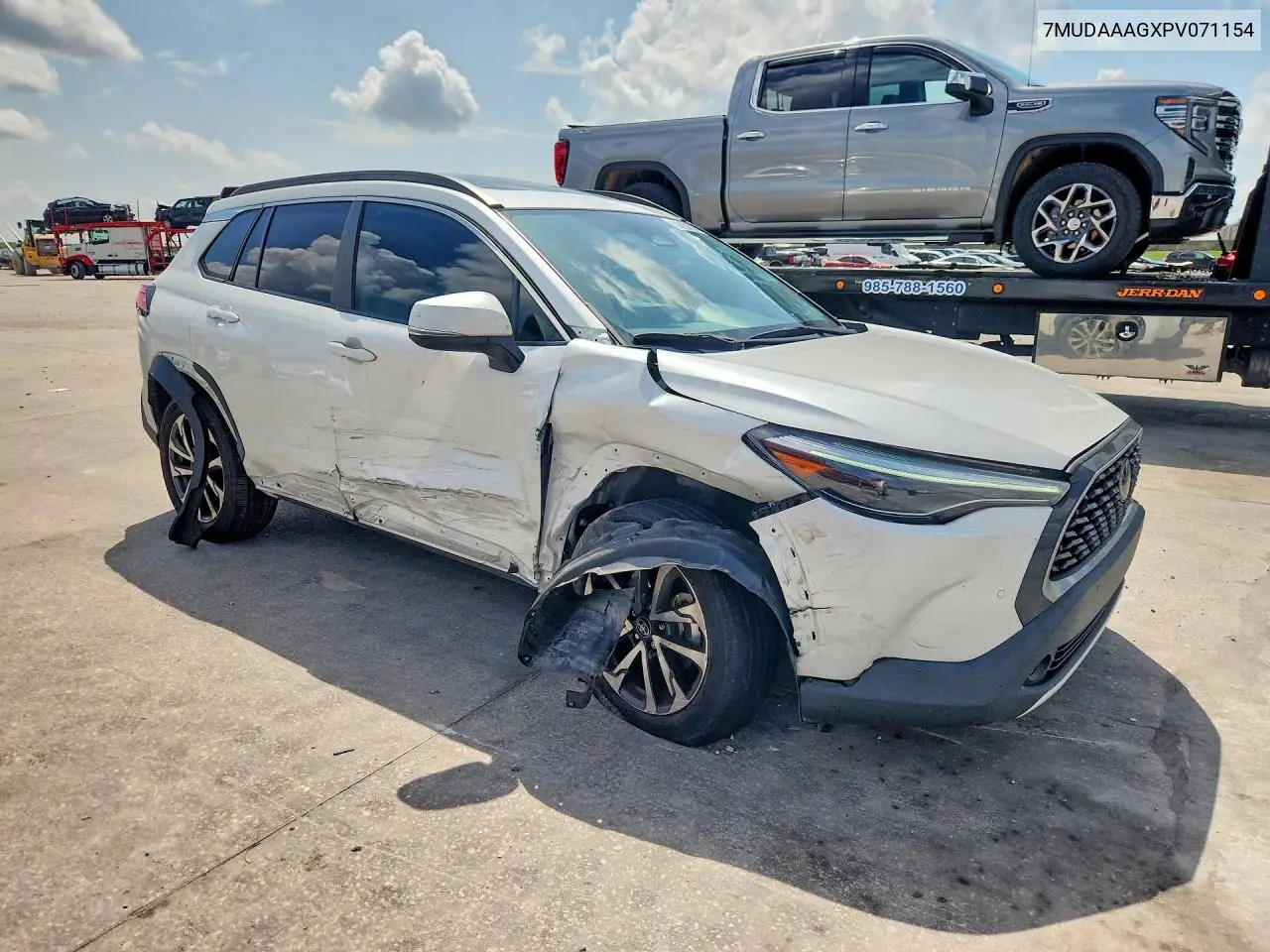 2023 Toyota Corolla Cross Xle VIN: 7MUDAAAGXPV071154 Lot: 59130336