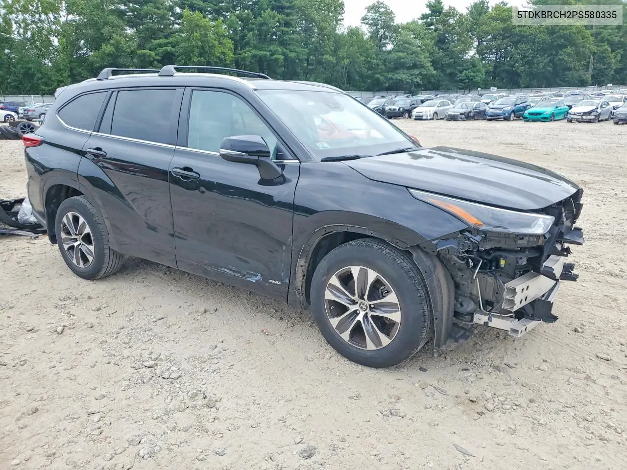 2023 Toyota Highlander Hybrid Xle VIN: 5TDKBRCH2PS580335 Lot: 61583526