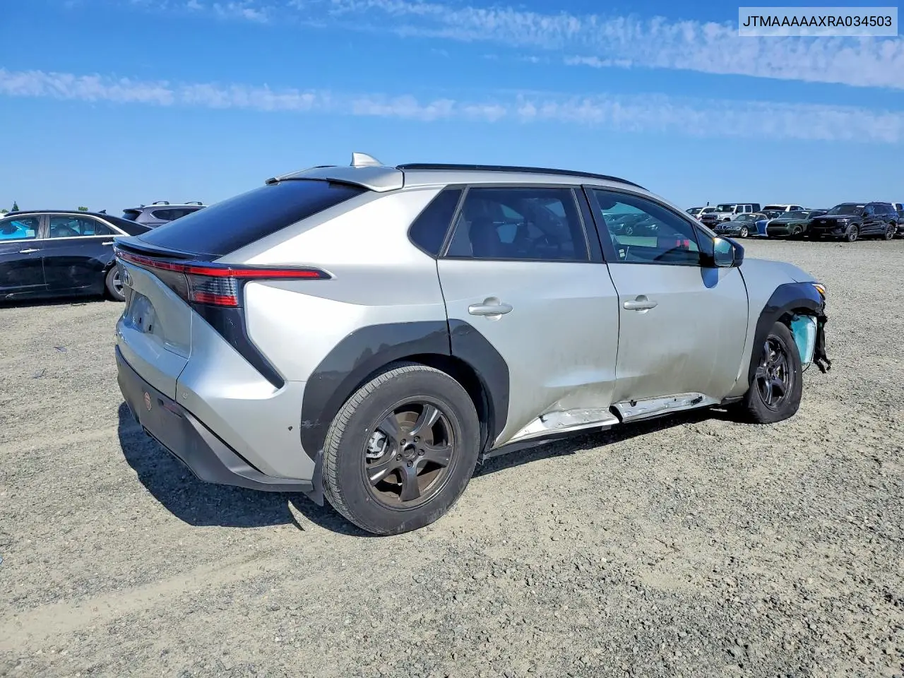2024 Toyota Bz4X Xle VIN: JTMAAAAAXRA034503 Lot: 52949526
