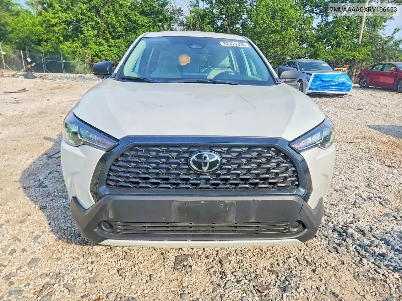 2024 Toyota Corolla Cross L VIN: 7MUAAAAGXRV106653 Lot: 58375356