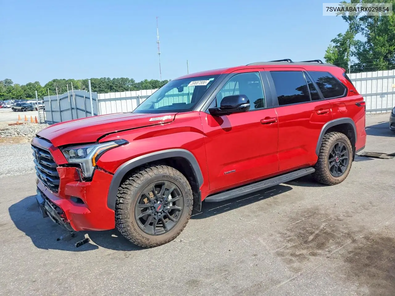2024 Toyota Sequoia Limited VIN: 7SVAAABA1RX029854 Lot: 59687886