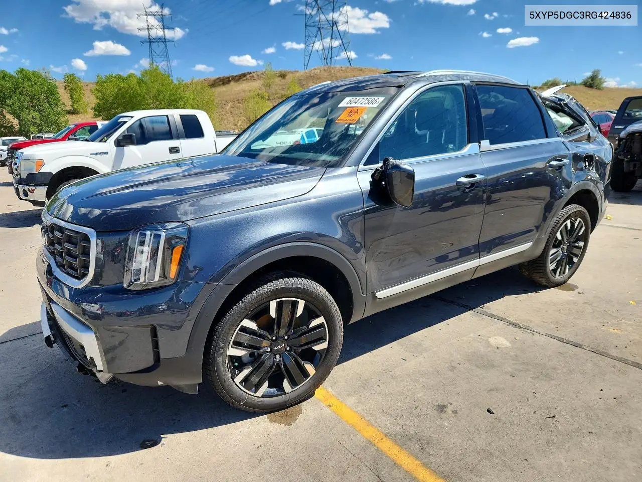 2024 Kia Telluride Sx VIN: 5XYP5DGC3RG424836 Lot: 60472586
