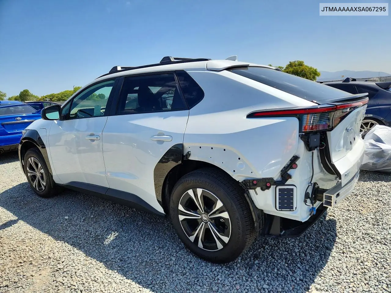 2025 Toyota Bz4X Xle VIN: JTMAAAAAXSA067295 Lot: 53293916