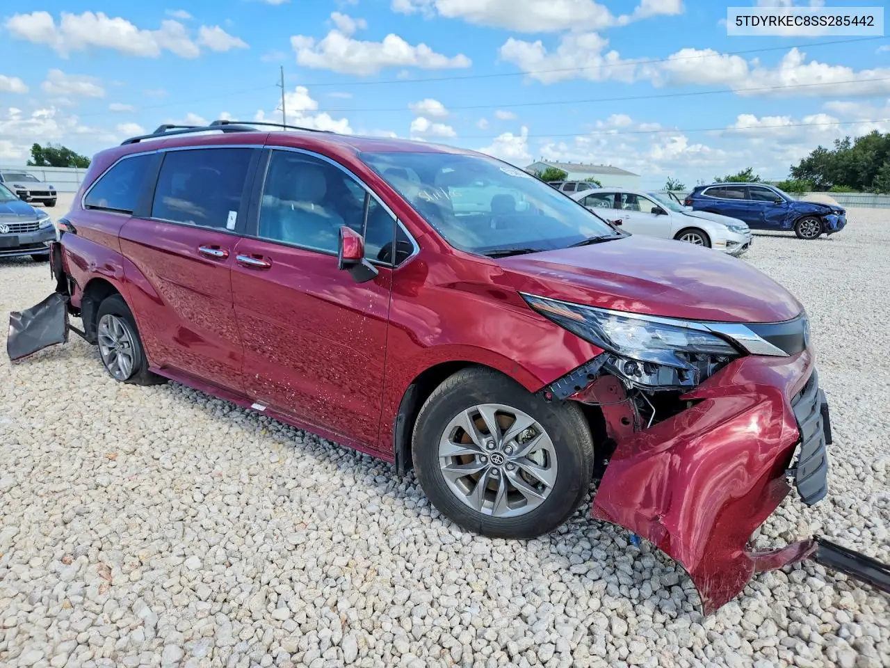 2025 Toyota Sienna Xle 8-Passenger VIN: 5TDYRKEC8SS285442 Lot: 57308076