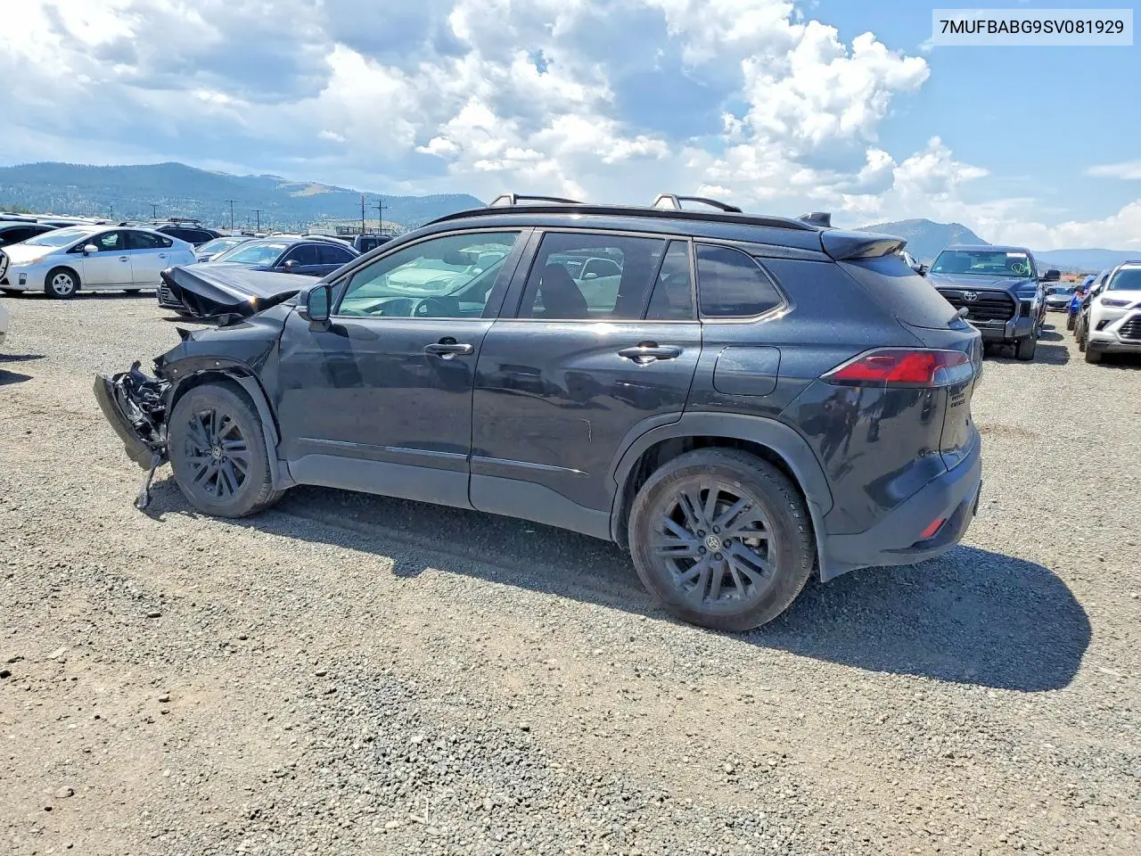 2025 Toyota Corolla Cross Hybrid Nightshade VIN: 7MUFBABG9SV081929 Lot: 59343836