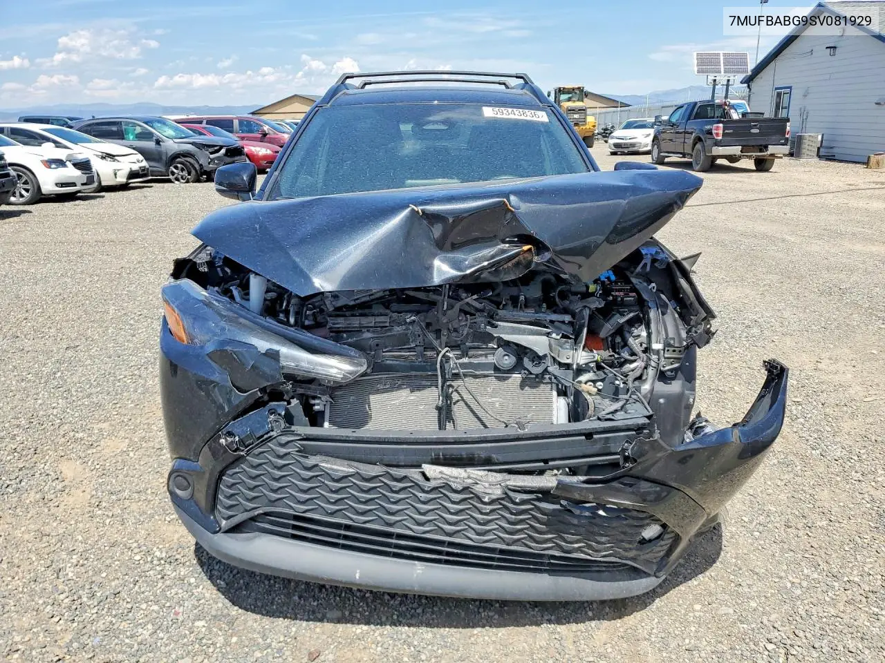 2025 Toyota Corolla Cross Hybrid Nightshade VIN: 7MUFBABG9SV081929 Lot: 59343836