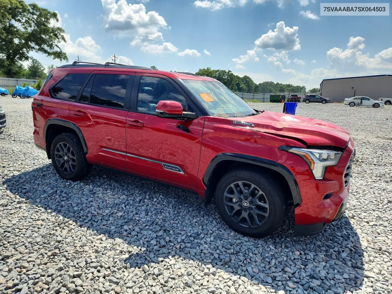 2025 Toyota Sequoia Platinum VIN: 7SVAAABA7SX064503 Lot: 59693046