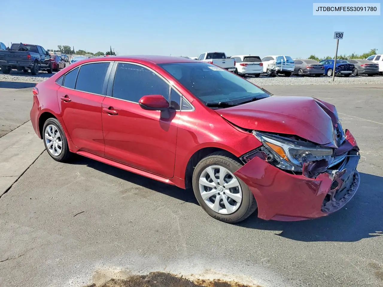 2025 Toyota Corolla Hybrid Le VIN: JTDBCMFE5S3091780 Lot: 61639926