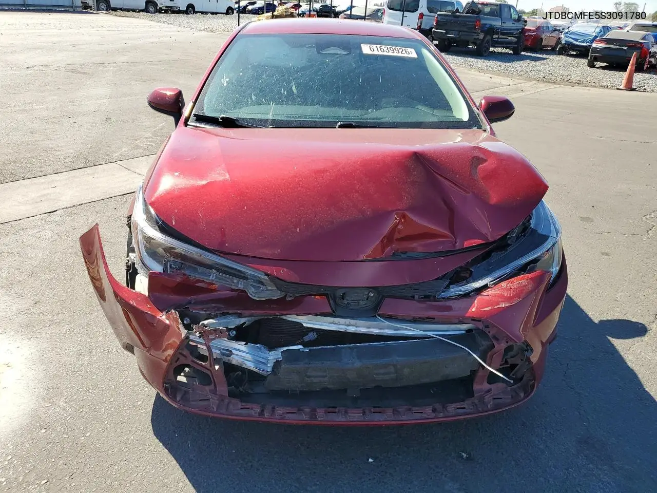 2025 Toyota Corolla Hybrid Le VIN: JTDBCMFE5S3091780 Lot: 61639926