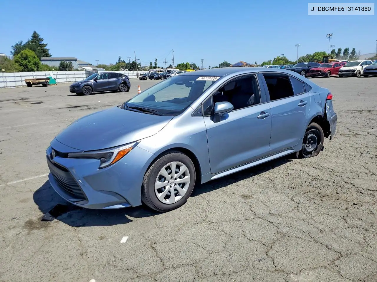 2026 Toyota Corolla Hybrid Le VIN: JTDBCMFE6T3141880 Lot: 54710476