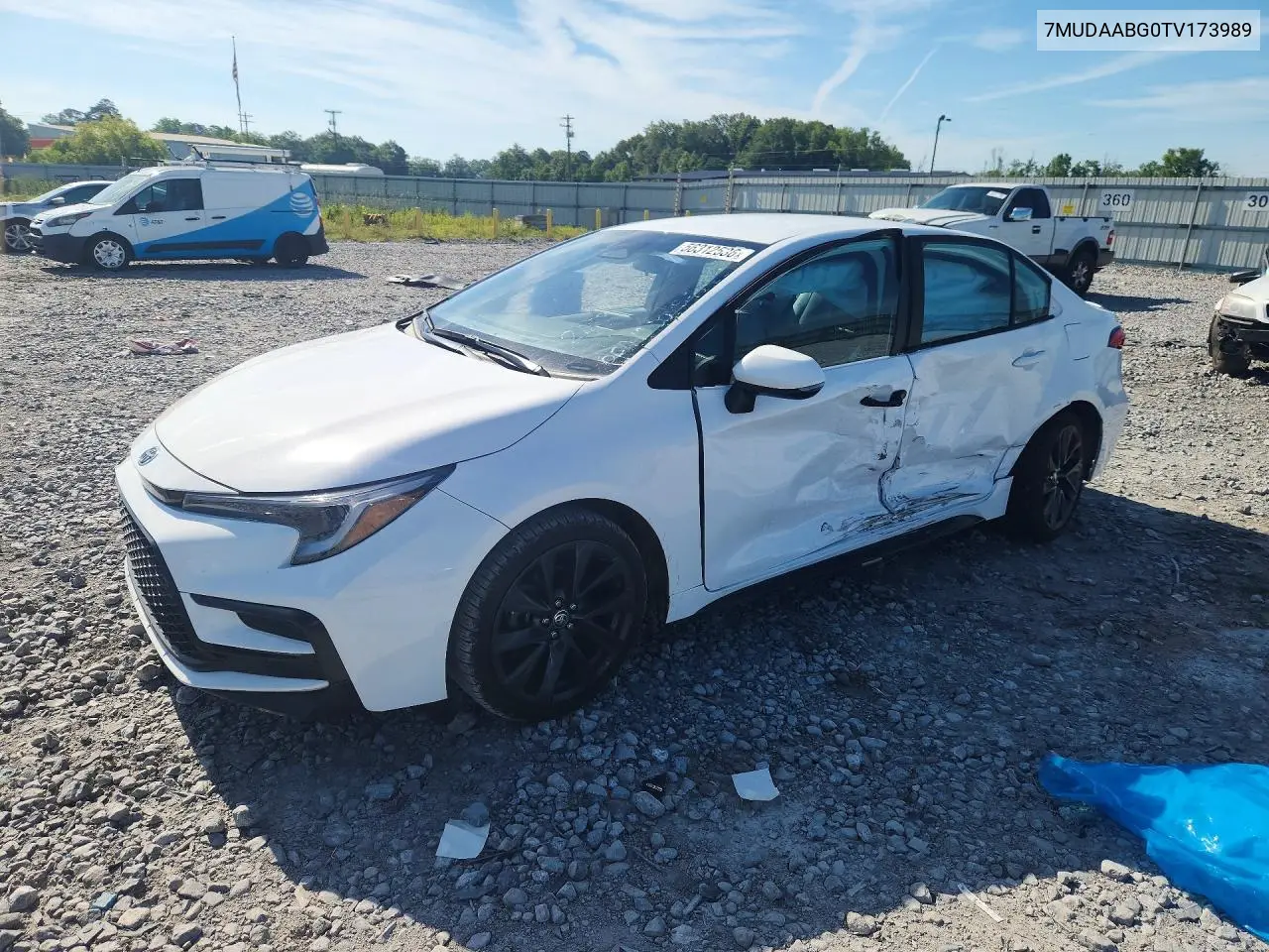 2026 Toyota Corolla Cross Xle VIN: 7MUDAABG0TV173989 Lot: 56312536
