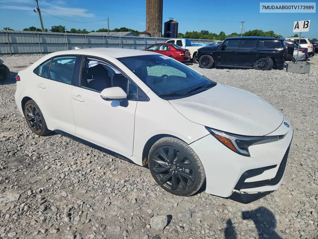 2026 Toyota Corolla Cross Xle VIN: 7MUDAABG0TV173989 Lot: 56312536