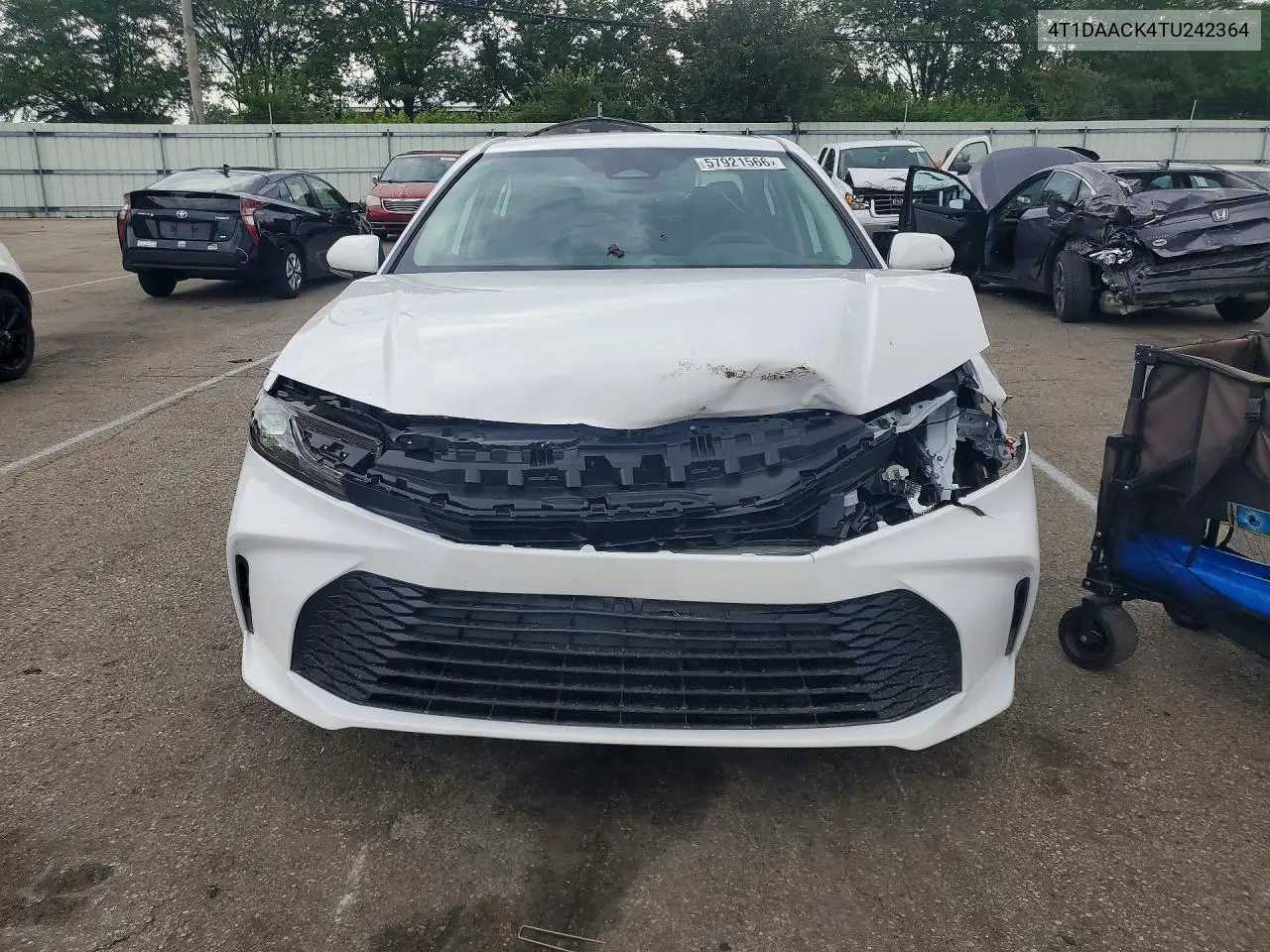 2026 Toyota Camry Hybrid Base VIN: 4T1DAACK4TU242364 Lot: 57921566