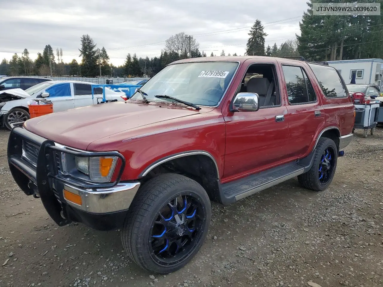 1990 Toyota 4Runner Vn39 Sr5 VIN: JT3VN39W2L0039620 Lot: 74791995