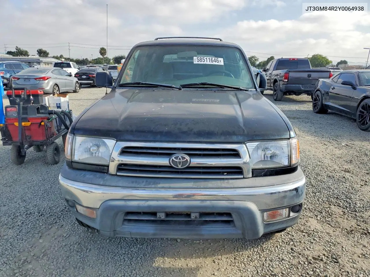 2000 Toyota 4Runner Base VIN: JT3GM84R2Y0064938 Lot: 58511646