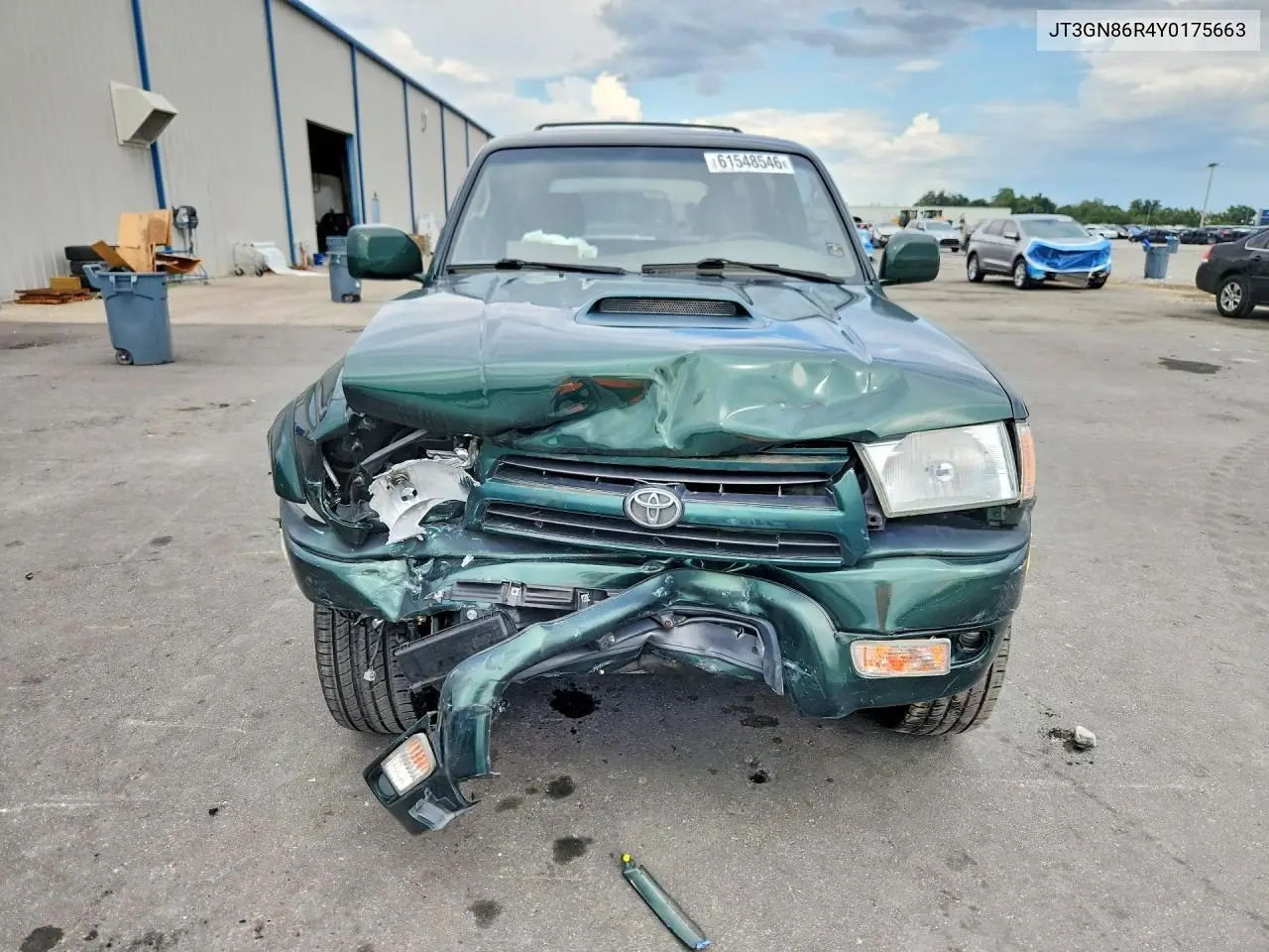 2000 Toyota 4Runner Sr5 VIN: JT3GN86R4Y0175663 Lot: 61548546