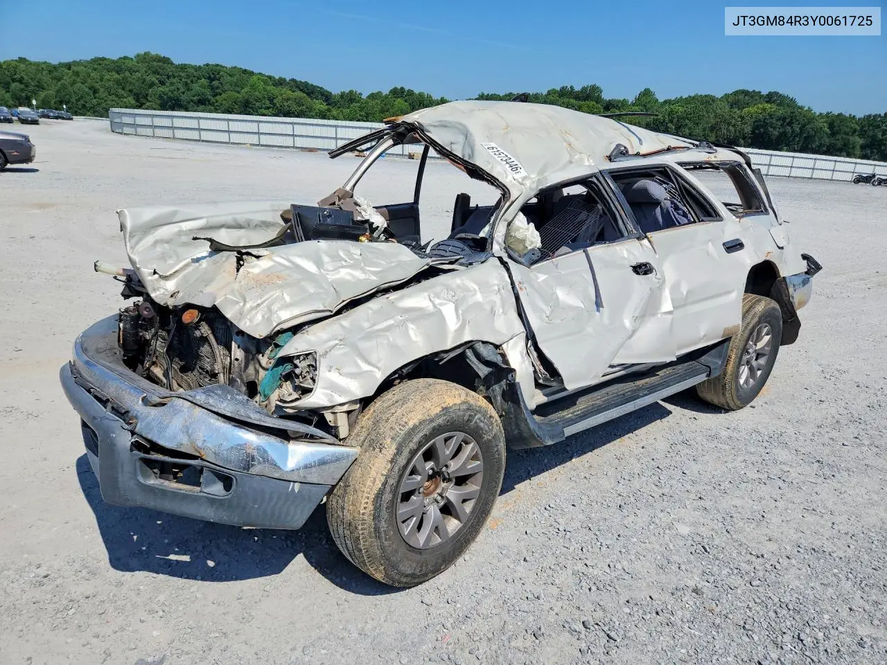 2000 Toyota 4Runner Base VIN: JT3GM84R3Y0061725 Lot: 61573446