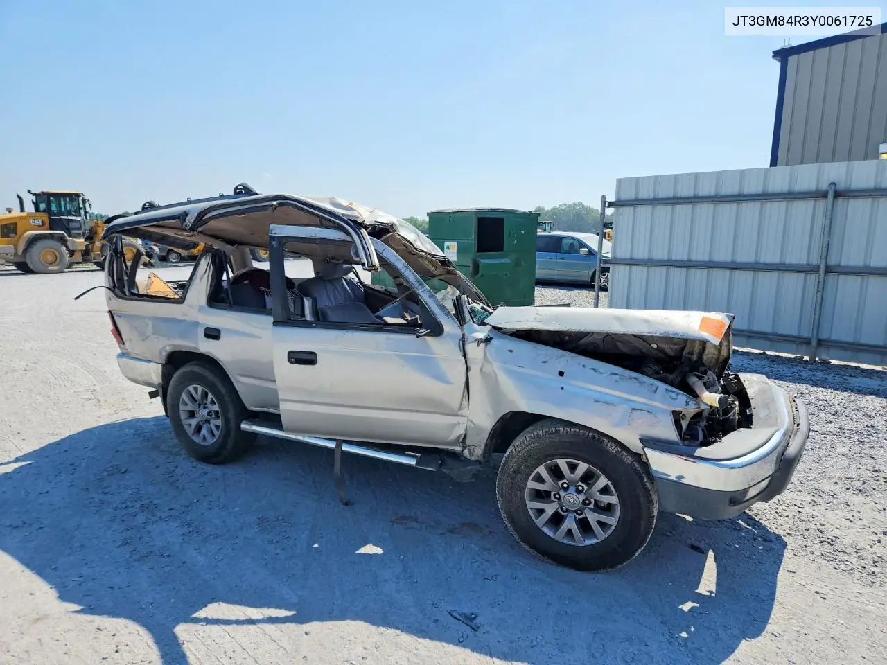 2000 Toyota 4Runner Base VIN: JT3GM84R3Y0061725 Lot: 61573446