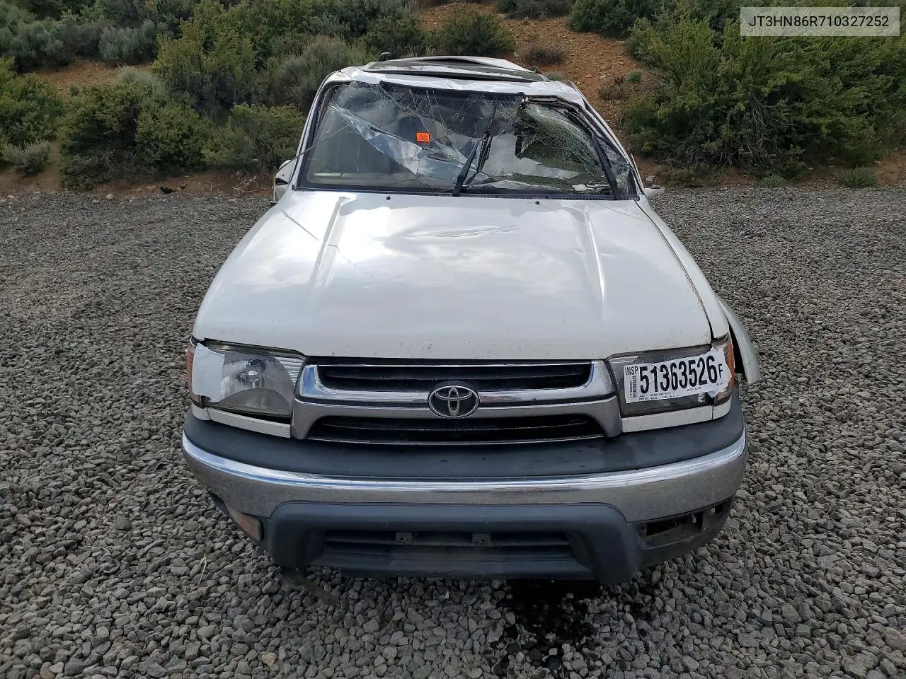 2001 Toyota 4Runner Sr5 VIN: JT3HN86R710327252 Lot: 51363526
