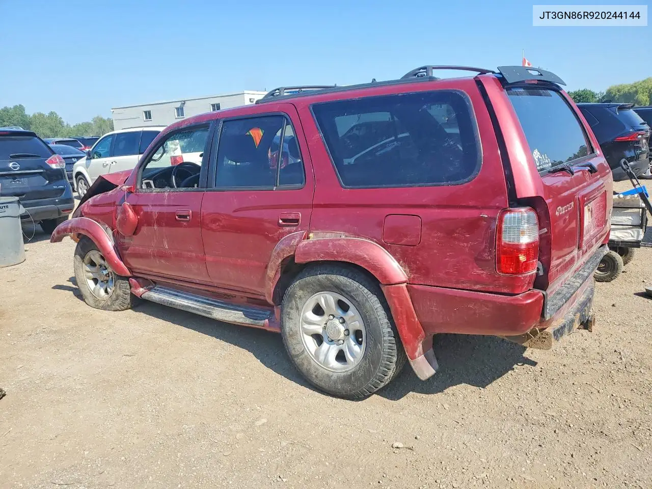 2002 Toyota 4 Runner S VIN: JT3GN86R920244144 Lot: 60401326
