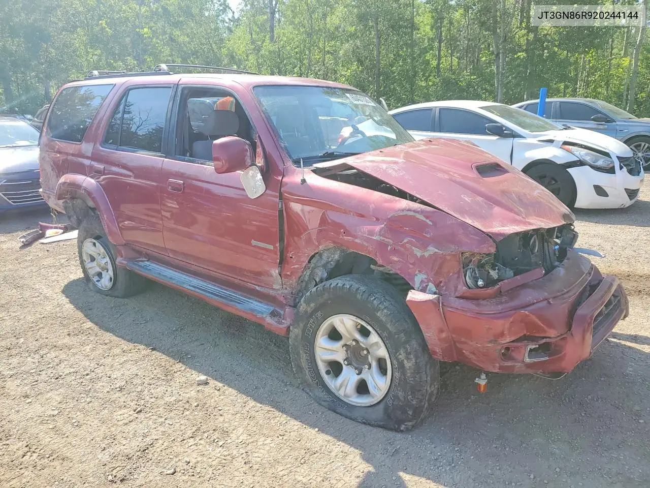 2002 Toyota 4 Runner S VIN: JT3GN86R920244144 Lot: 60401326