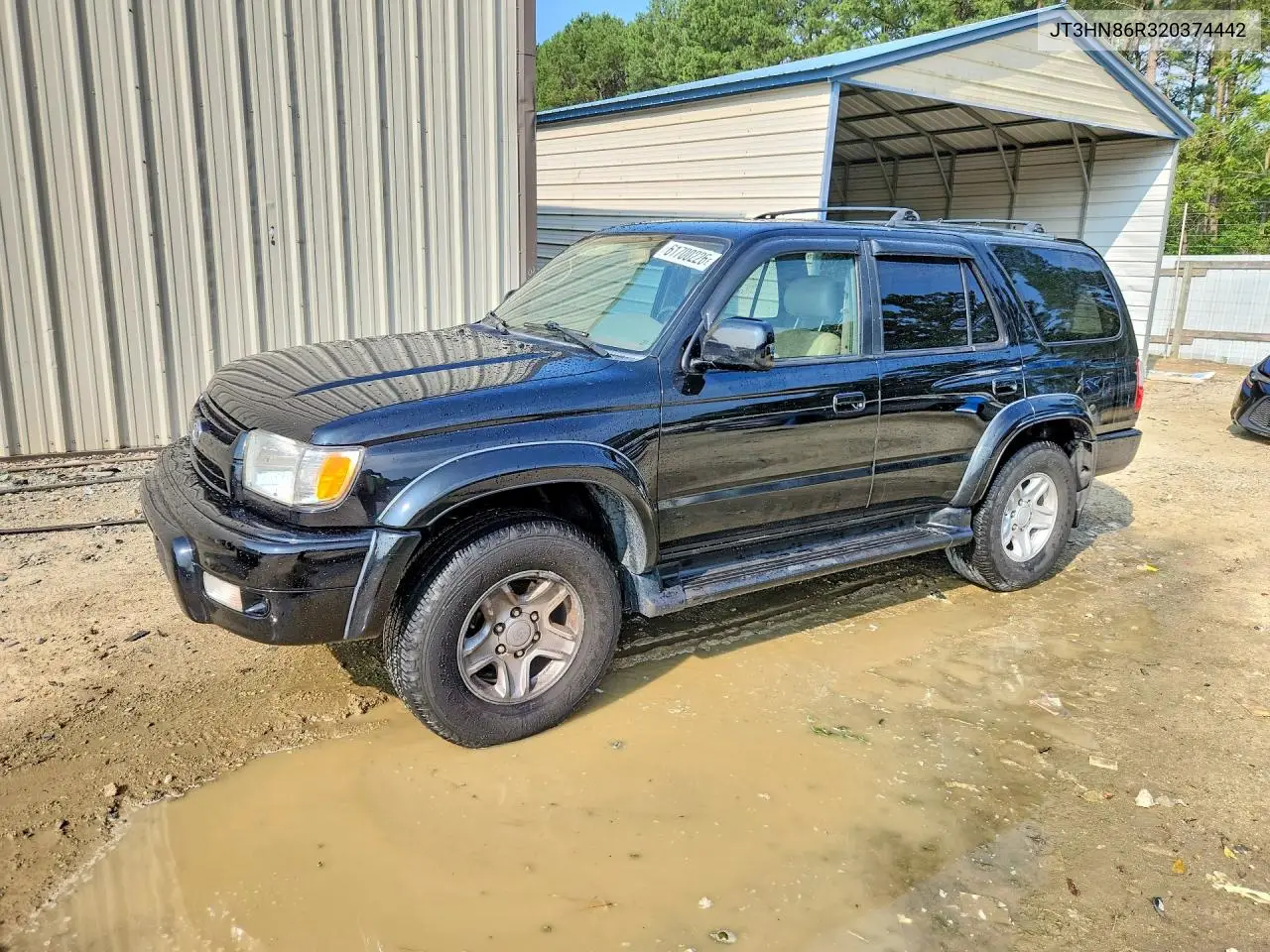 2002 Toyota 4Runner Sr5 VIN: JT3HN86R320374442 Lot: 61700226