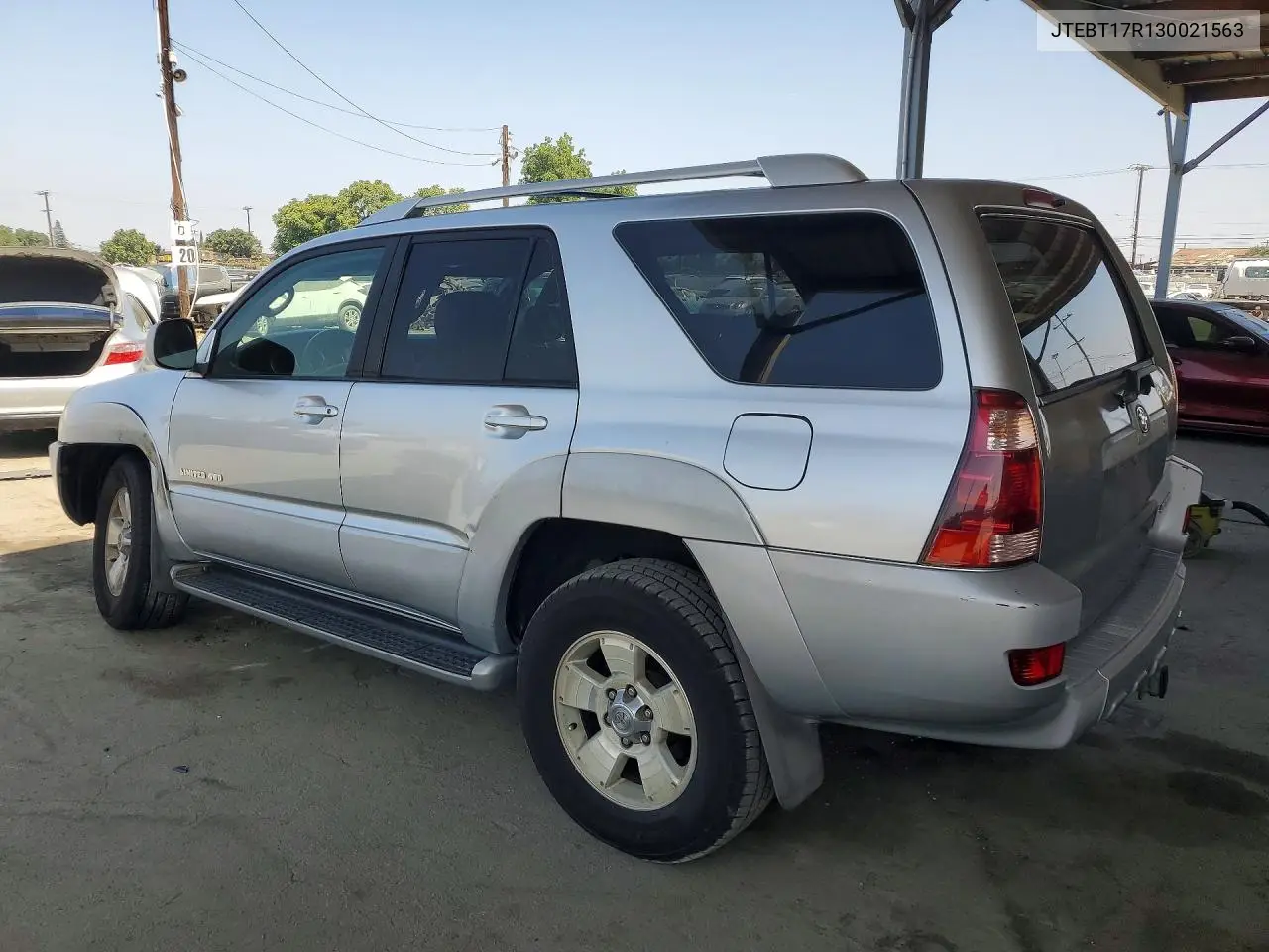 2003 Toyota 4Runner Limited VIN: JTEBT17R130021563 Lot: 58814716