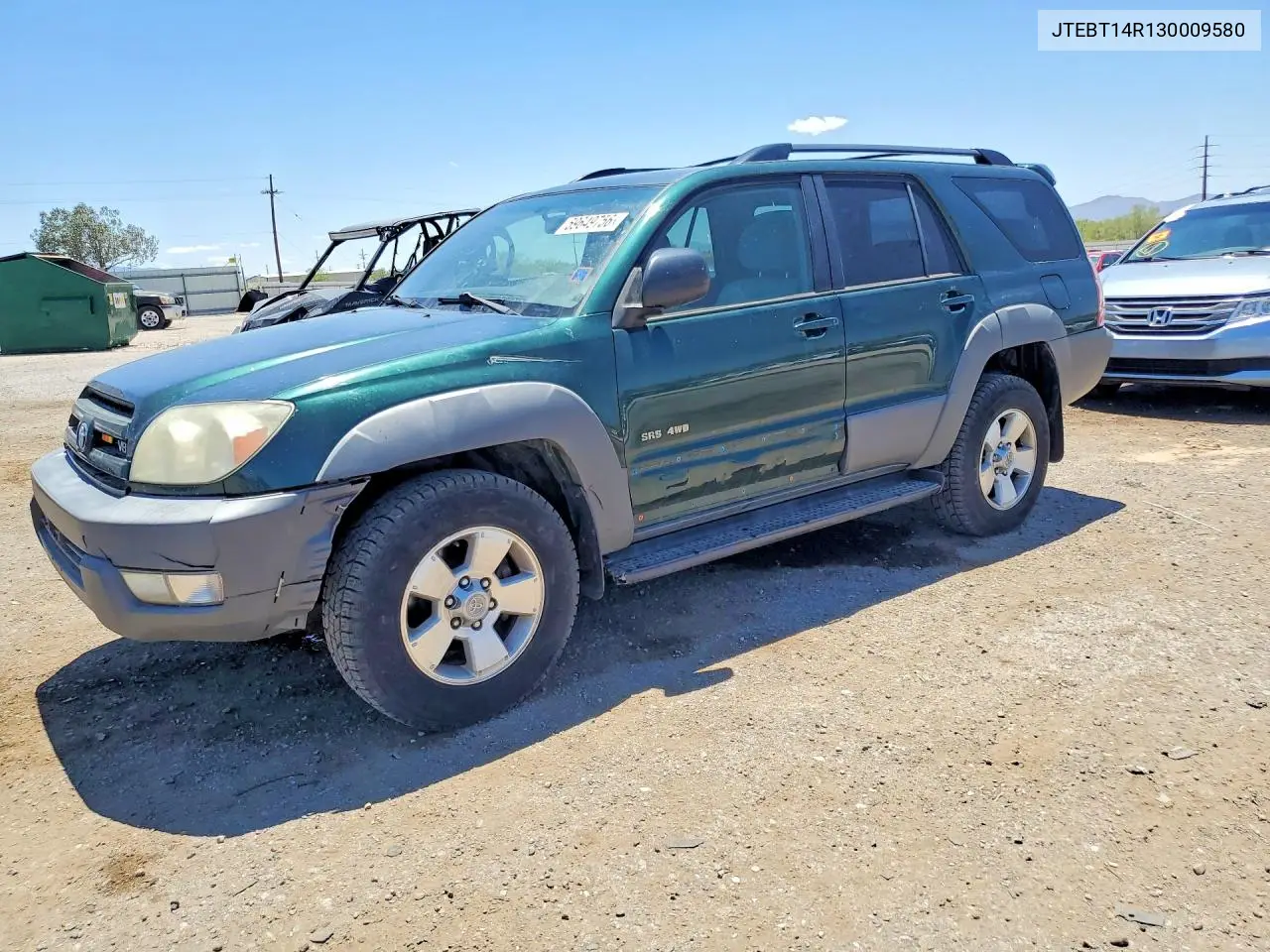 2003 Toyota 4Runner Sr5 VIN: JTEBT14R130009580 Lot: 59649756