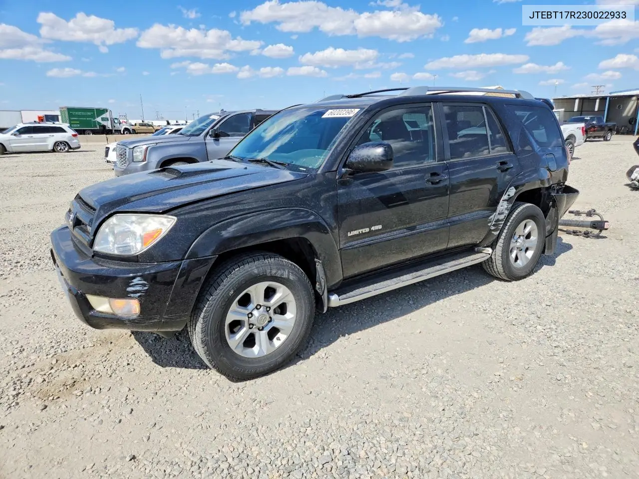 2003 Toyota 4Runner Limited VIN: JTEBT17R230022933 Lot: 60202396