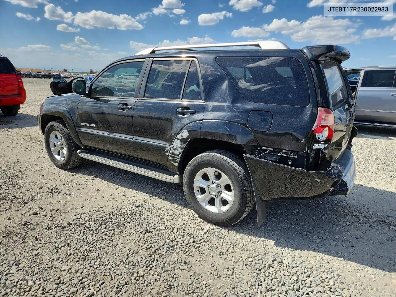 2003 Toyota 4Runner Limited VIN: JTEBT17R230022933 Lot: 60202396