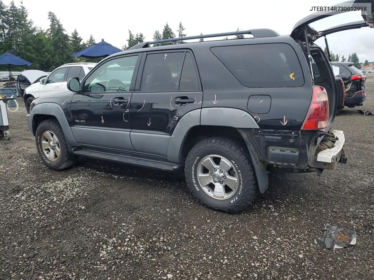 2003 Toyota 4Runner Sr5 VIN: JTEBT14R730012998 Lot: 60441256