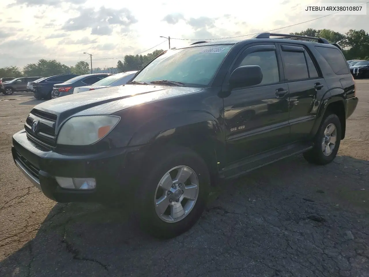 2003 Toyota 4Runner Sr5 VIN: JTEBU14RX38010807 Lot: 60667386