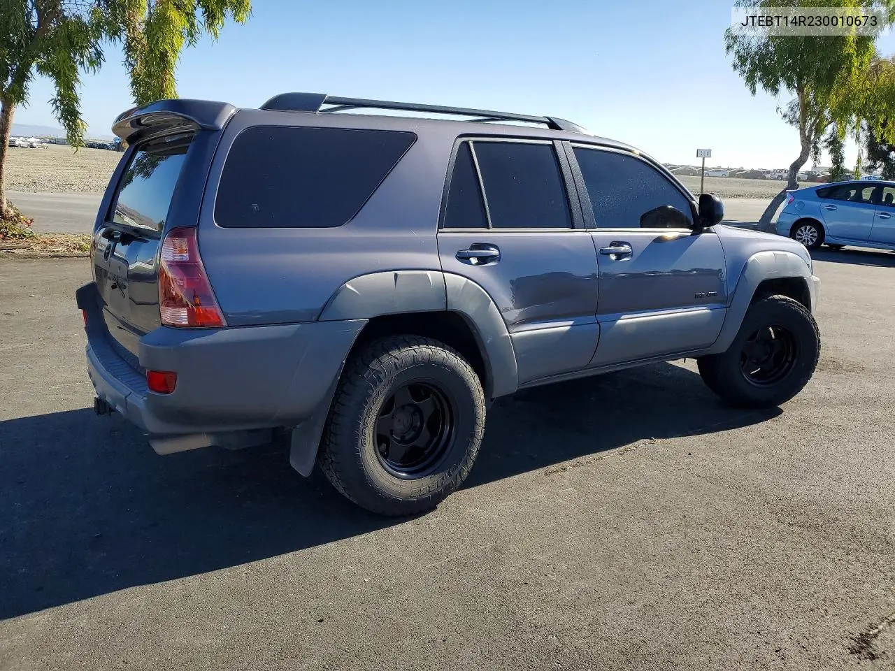 2003 Toyota 4Runner Sr5 VIN: JTEBT14R230010673 Lot: 60710156