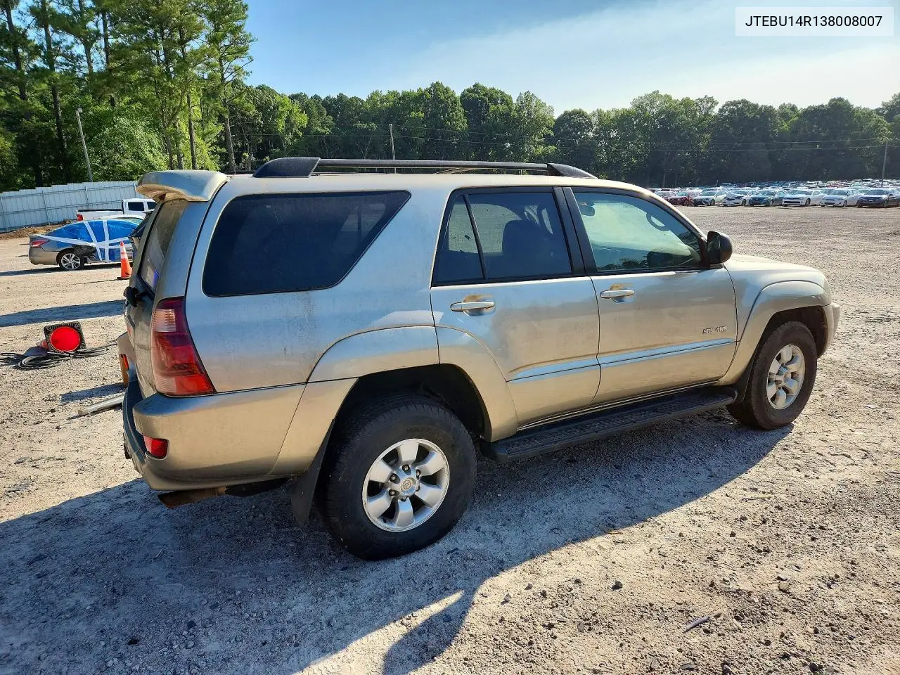 2003 Toyota 4Runner Sr5 VIN: JTEBU14R138008007 Lot: 61059036