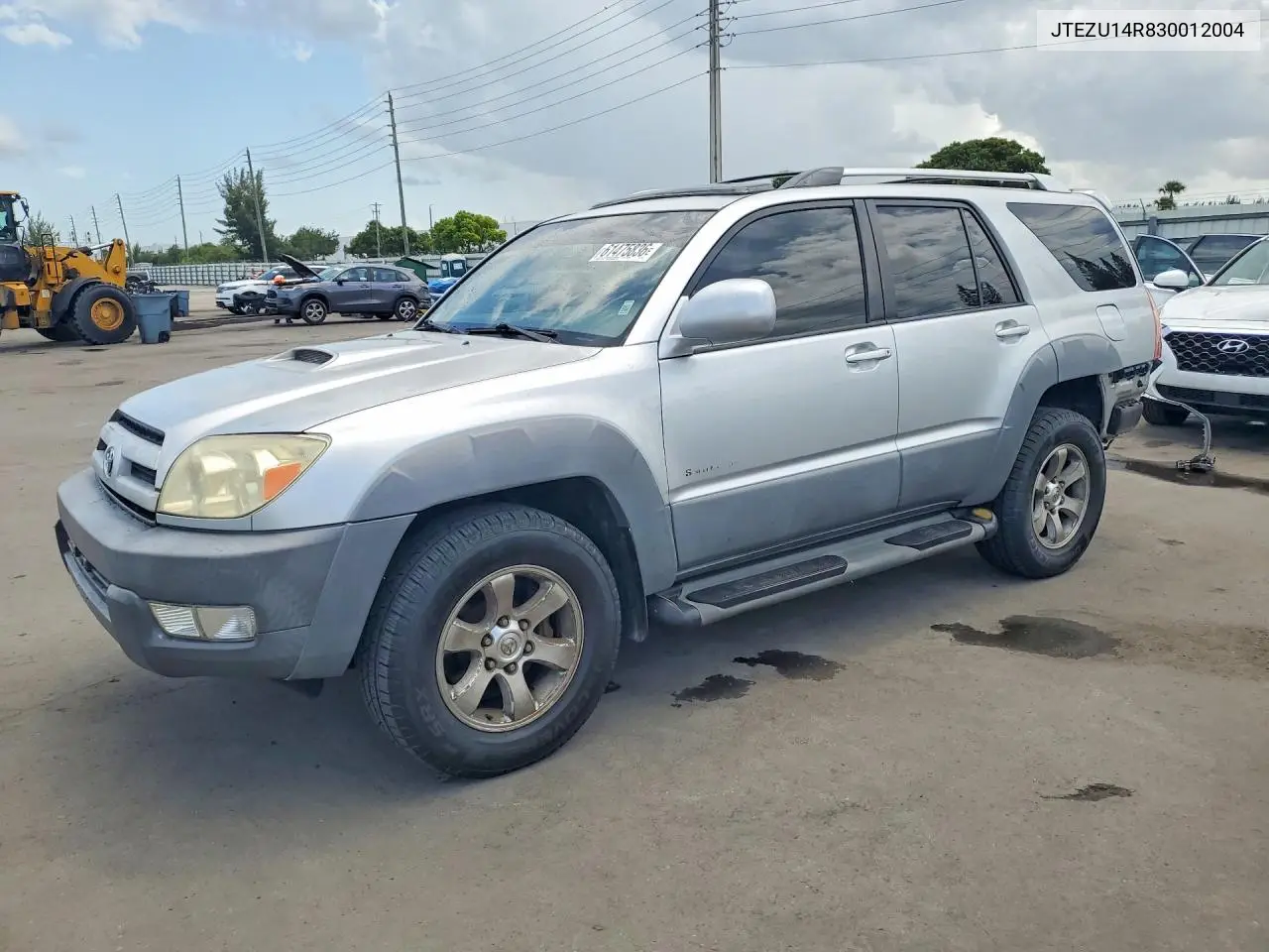 2003 Toyota 4Runner Sport Edition VIN: JTEZU14R830012004 Lot: 61475836