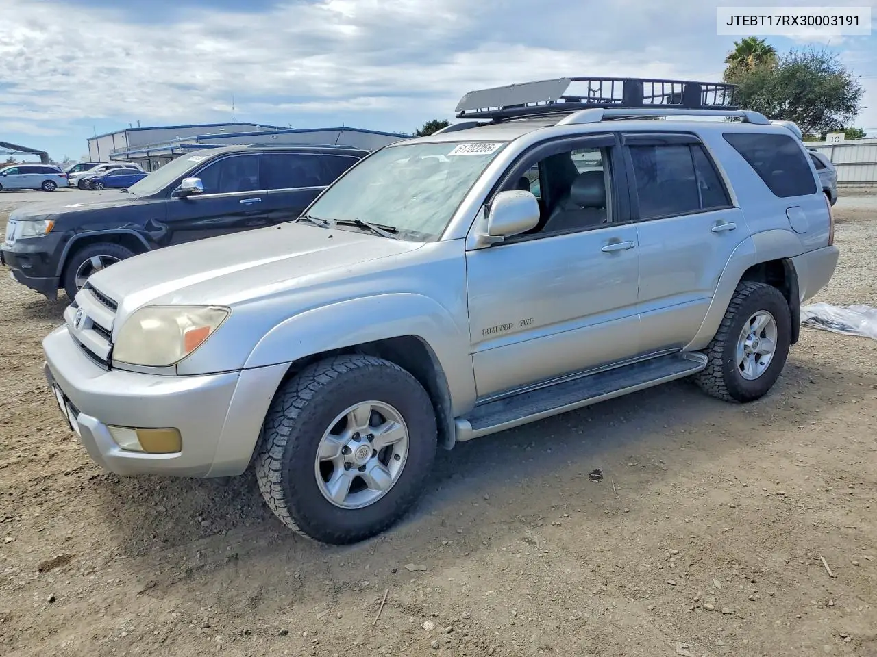 2003 Toyota 4Runner Limited VIN: JTEBT17RX30003191 Lot: 61702266