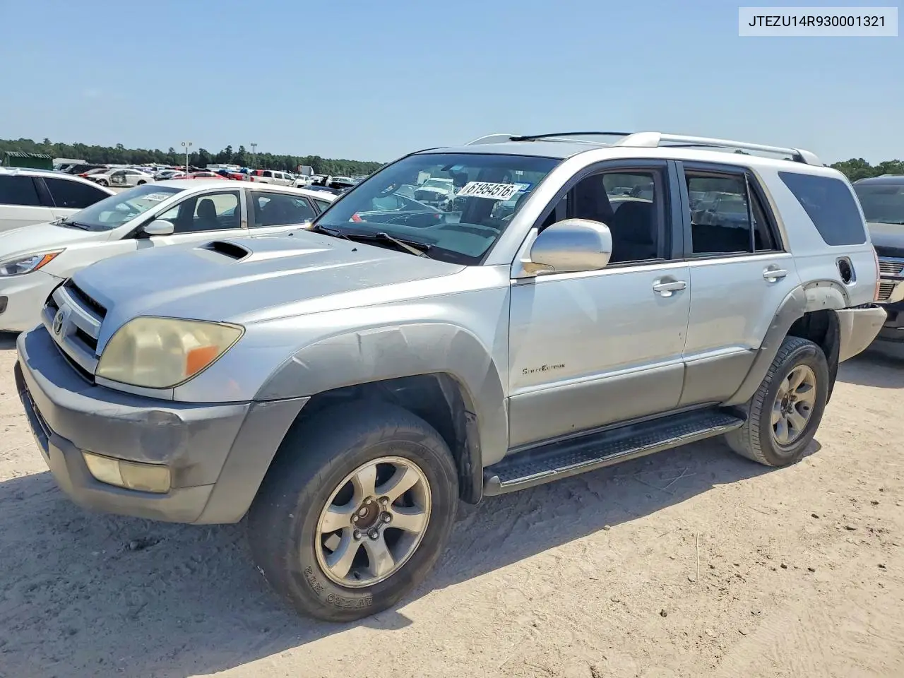 2003 Toyota 4Runner Sport Edition VIN: JTEZU14R930001321 Lot: 61954516
