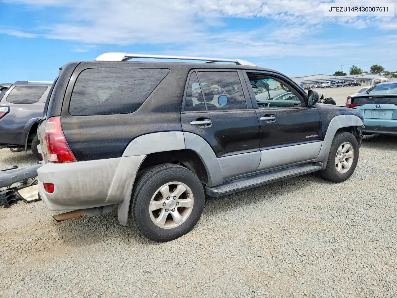 2003 Toyota 4Runner Sport Edition VIN: JTEZU14R430007611 Lot: 62144616