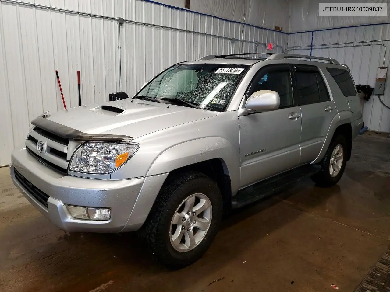 2004 Toyota 4Runner Sport Edition VIN: JTEBU14RX40039837 Lot: 55118656