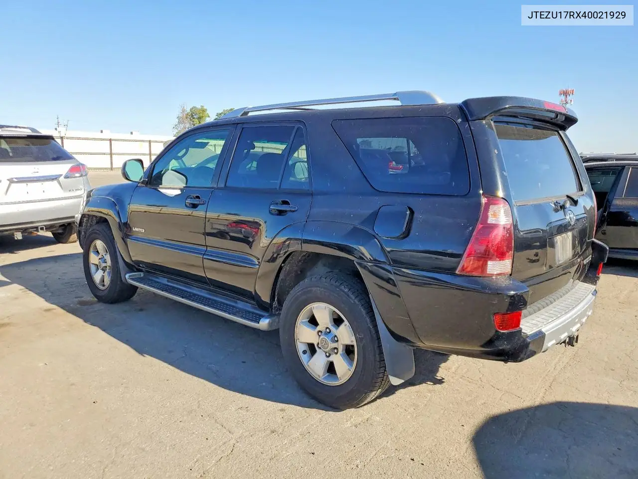 2004 Toyota 4Runner Limited VIN: JTEZU17RX40021929 Lot: 61057916