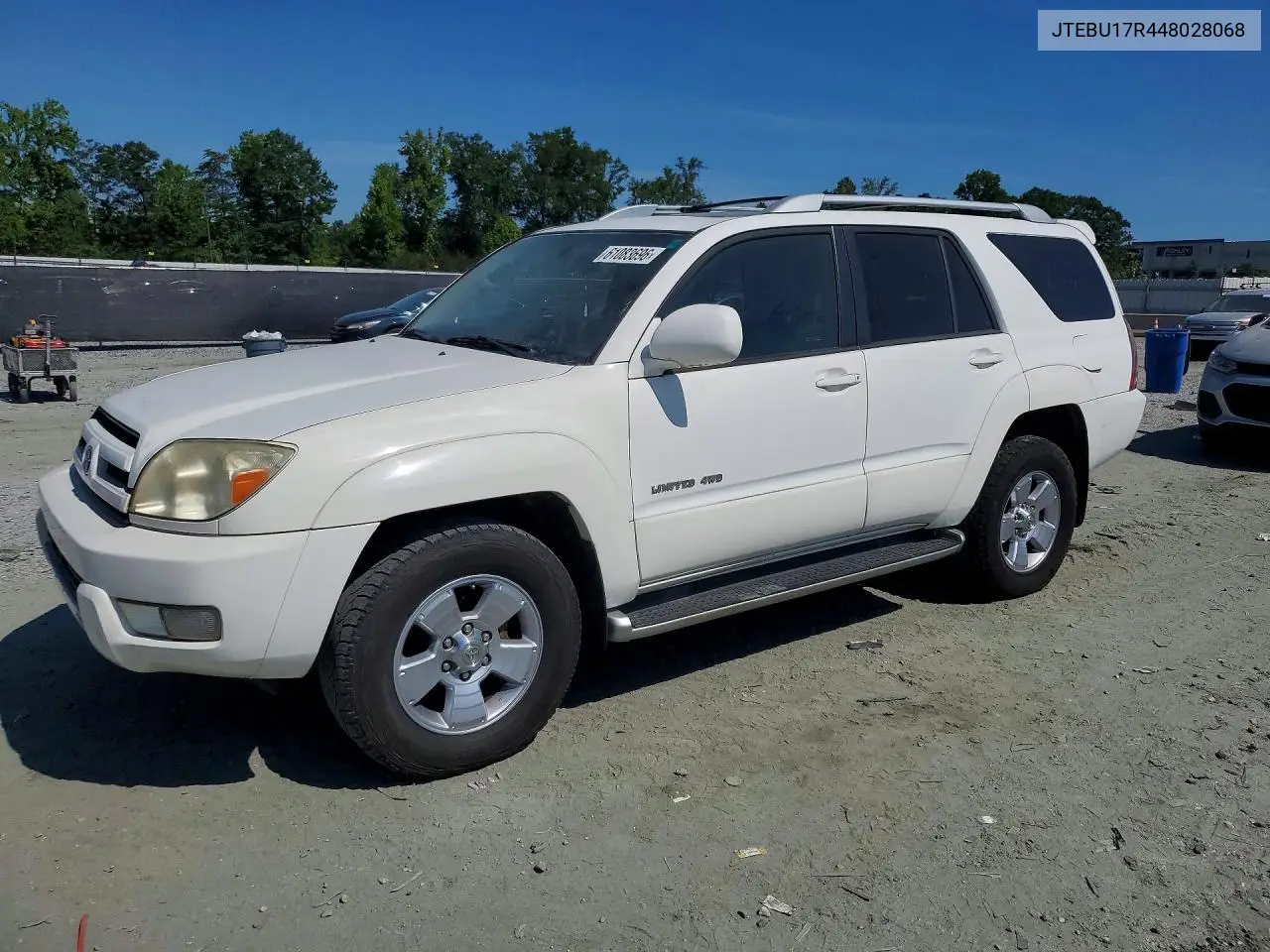 2004 Toyota 4Runner Limited VIN: JTEBU17R448028068 Lot: 61083696