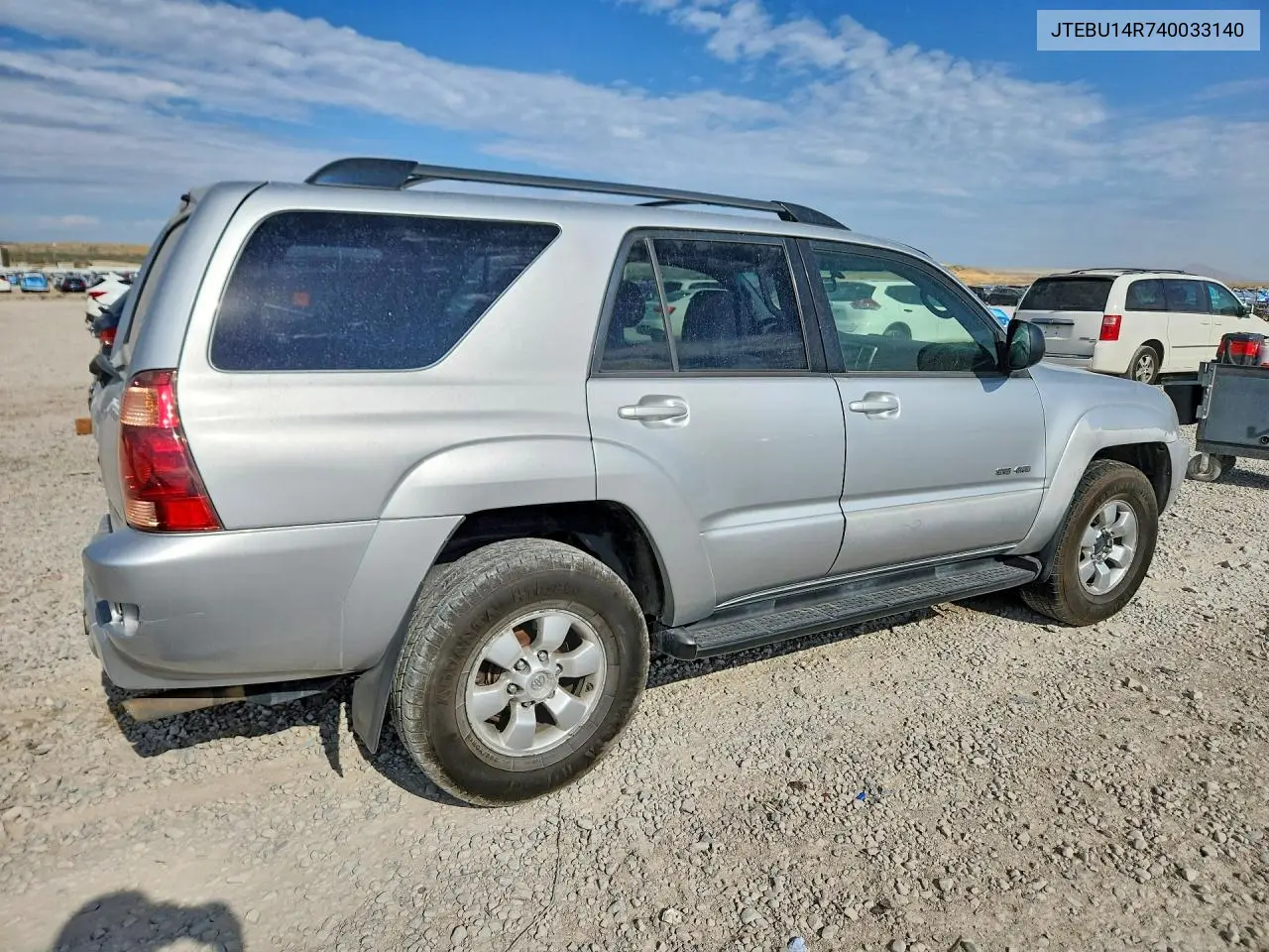 2004 Toyota 4Runner Sr5 VIN: JTEBU14R740033140 Lot: 61380856
