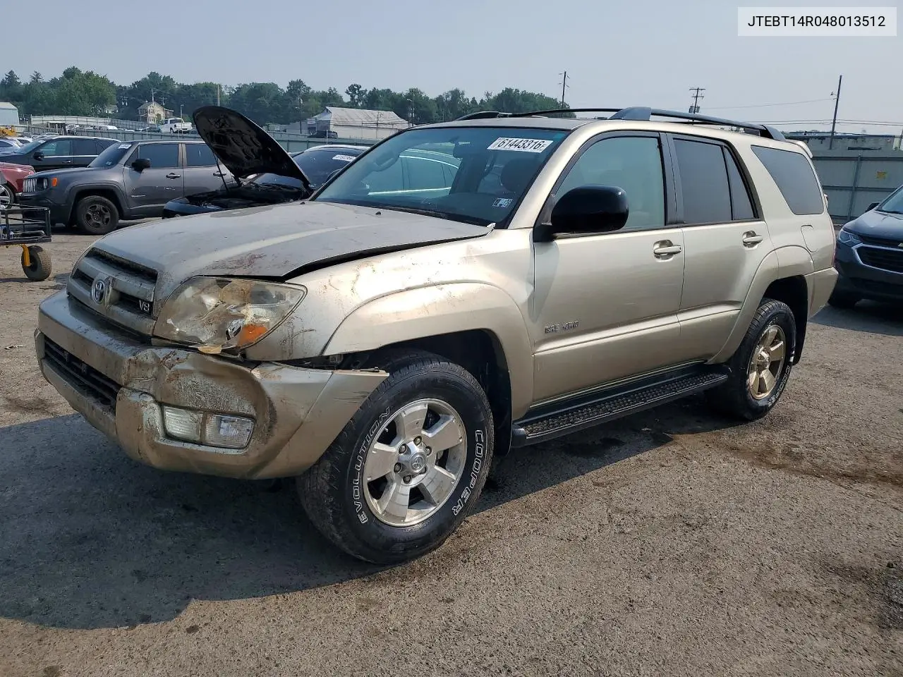 2004 Toyota 4Runner Sr5 VIN: JTEBT14R048013512 Lot: 61443316