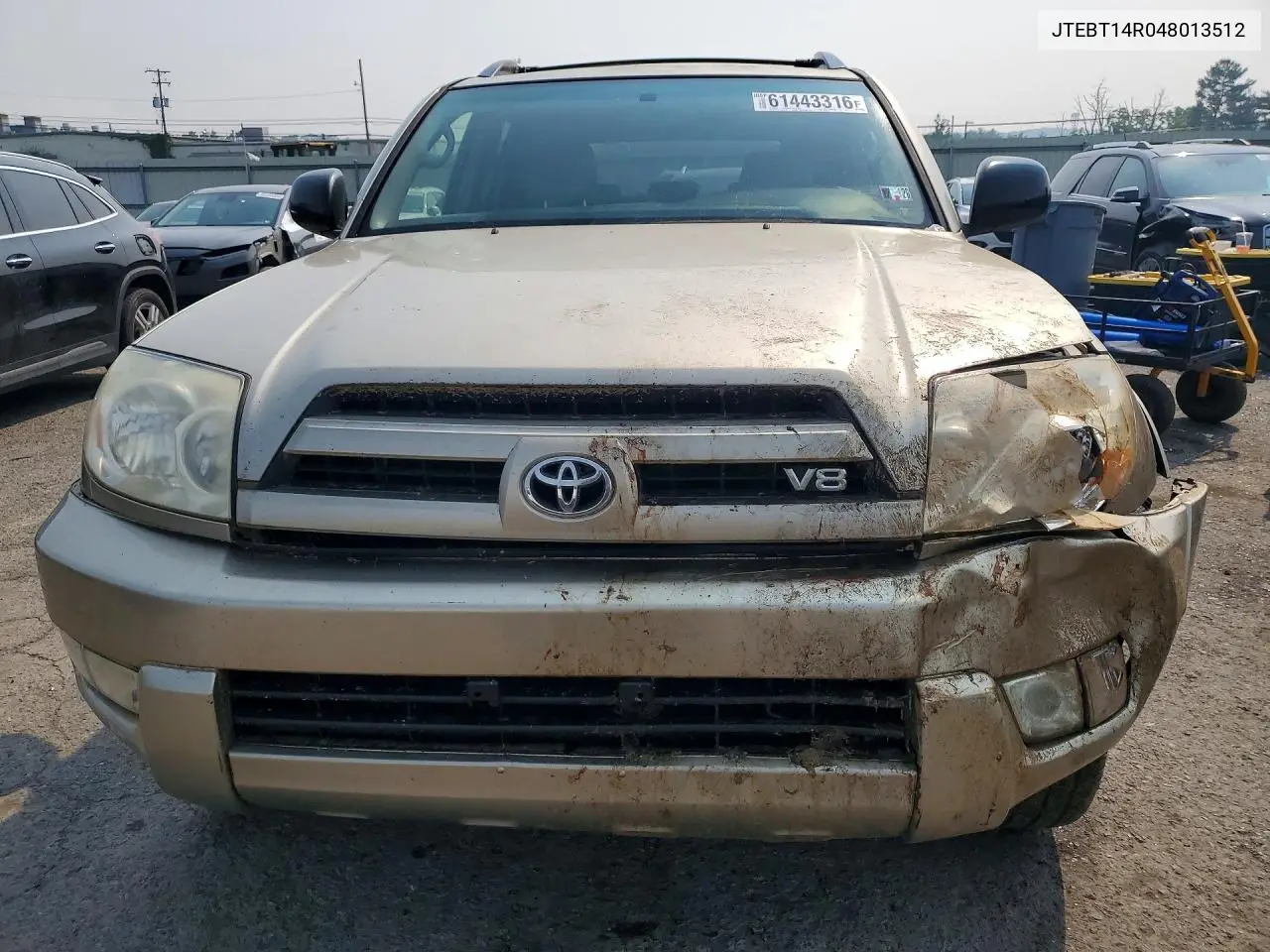 2004 Toyota 4Runner Sr5 VIN: JTEBT14R048013512 Lot: 61443316