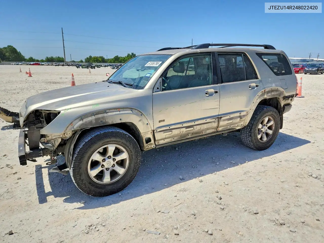 2004 Toyota 4Runner Sr5 VIN: JTEZU14R248022420 Lot: 61556796