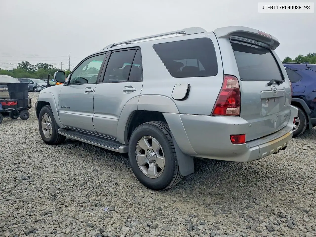 2004 Toyota 4Runner Limited VIN: JTEBT17R040038193 Lot: 61635686