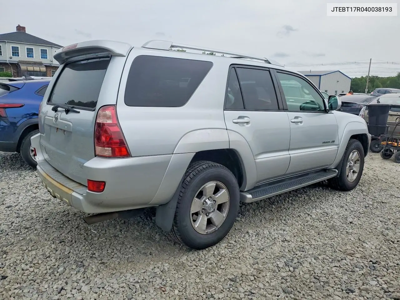 2004 Toyota 4Runner Limited VIN: JTEBT17R040038193 Lot: 61635686